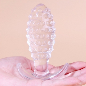 ClearlyHorny Pineapple Butt Plug CLEAR L