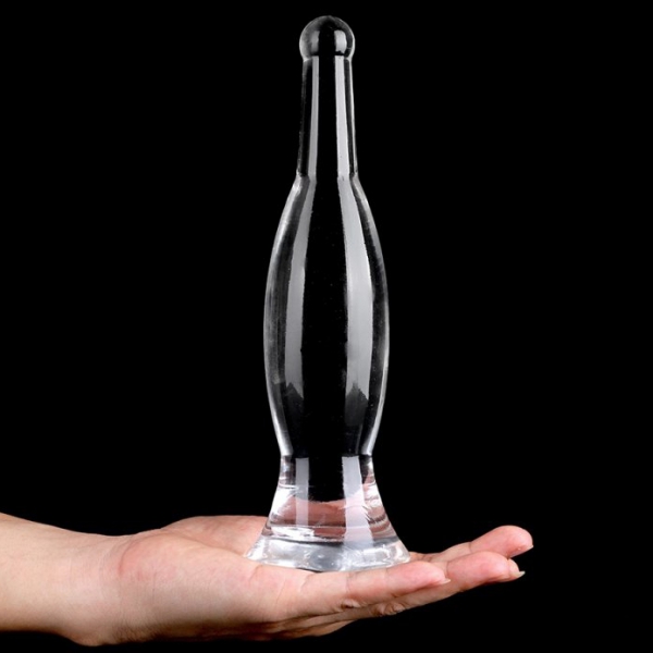 Transparenter Plug Bottle L 26 x 6.5cm