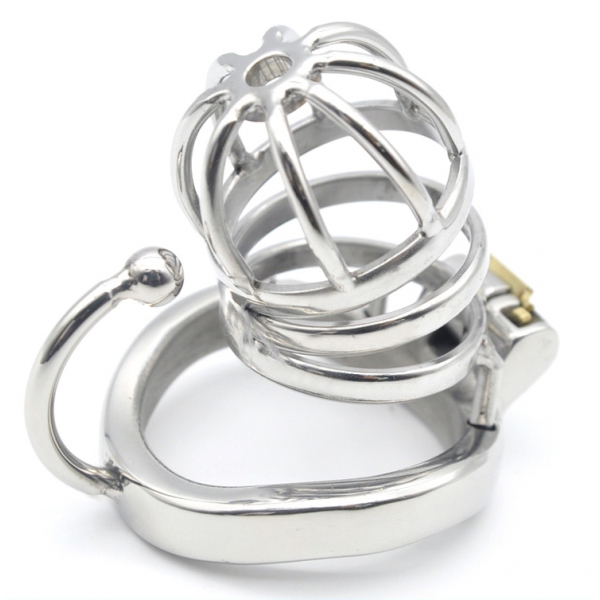 Hooky metal chastity cage 7.5 x 3.3cm