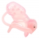 Gaiola de castidade com alfinetes Barby 9 x 3,1cm Pink