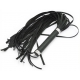 Suede Leather Flogger Noir