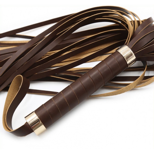 Suede Leather Flogger Brown