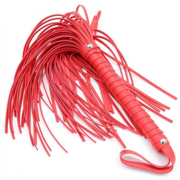 Screw Handle Spanking Flogger Rouge