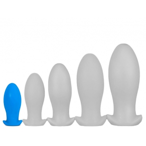 EggPlay Dragon Egg Soft Silicone Butt Plug LIGHTBLUE S