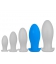 Plug silicone Saurus Egg XL 16.5 x 7.3cm Bleu