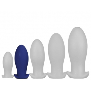 EggPlay Dragon Egg Soft Silicone Butt Plug DARKBLUE M