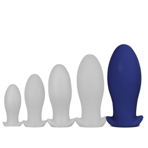 EggPlay Dragon Egg Soft Silicone Butt Plug DARKBLUE XXL