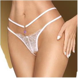 Thong OPEN SECRET White