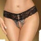 Slip aperto leopardato PURE INSTINCTS Nero