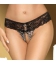 Culotte ouverte Léopard PURE INSTINCTS Noire