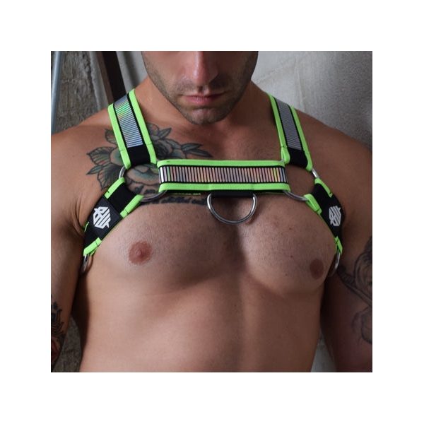 REFLECTOR BODY HARNESS NEON GREEN