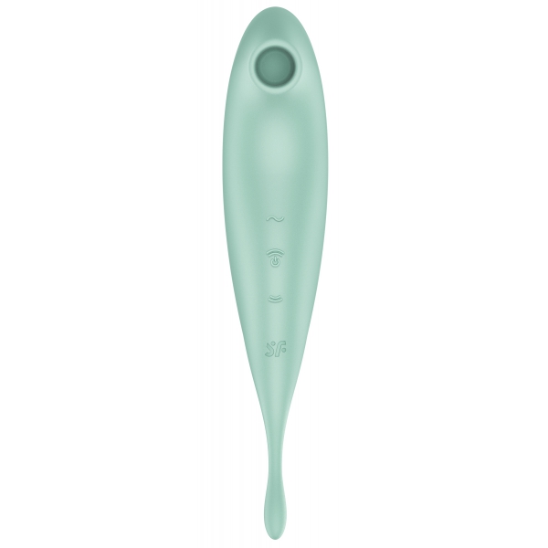 Stimolatore clitorideo collegato Twirling Pro Satisfyer Verde