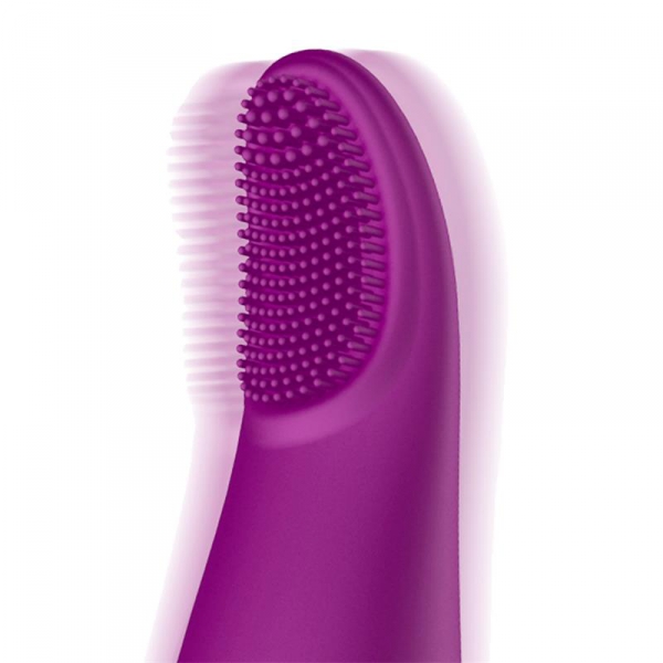 Vibrador de lengua Estimulador de clítoris 19cm Morado