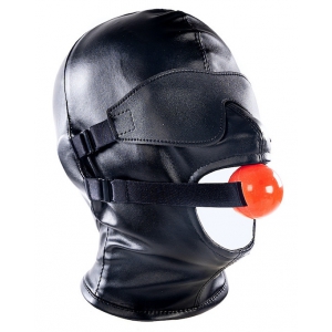 KINKgear Hood With Blindfold And Mouth Gag