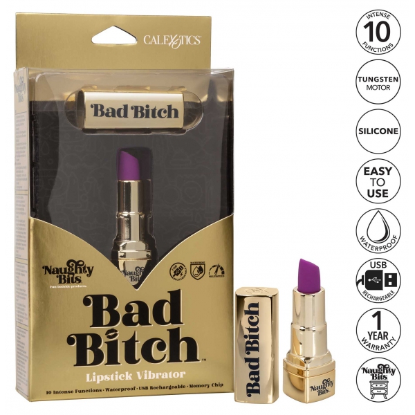 Vibro-Lipstick Bad Bitch 7.5cm Violett