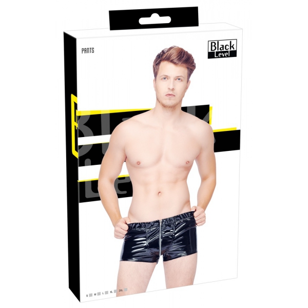 Boxershort VINYL ZIP Zwart