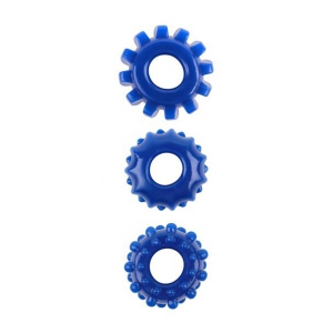 GK Power Set di 3 molle per Cockring Gear Up Blu