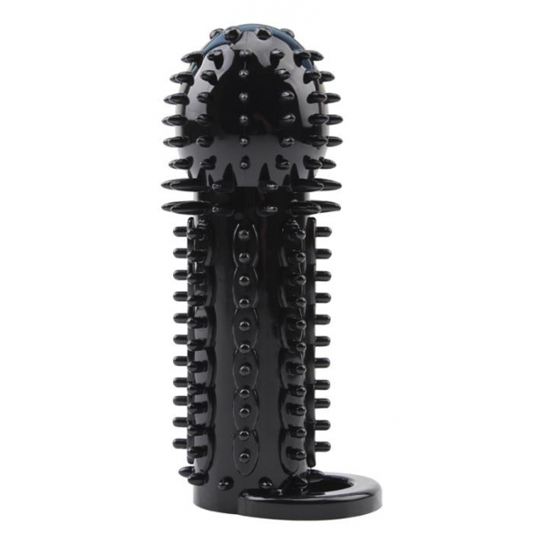 Nubby penis sleeve 14.5 x 4.8cm Black