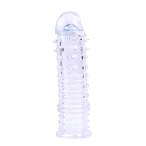 Superme Swirls penis sheath 16 x 4cm Transparent