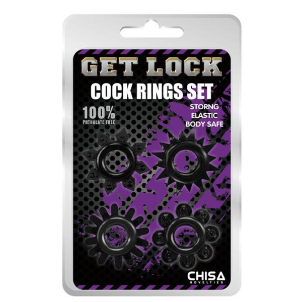Cock Rings Set-black