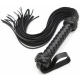 Leather Flogger Whip with Braided Handle