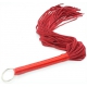 Ribbon Handle Leather Flogger RED