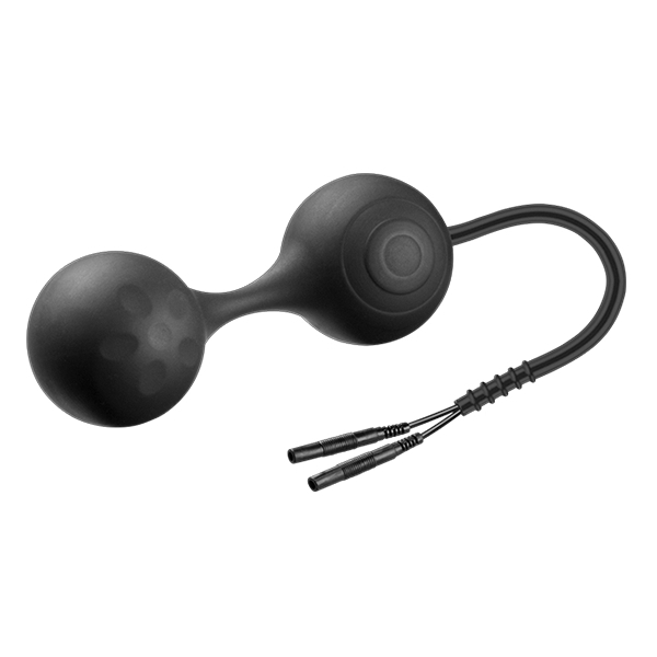 Boules de Kegel Electro en Silicone Noir Lula