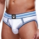 Slip aperto senza slip Prowler bianco-blu cielo