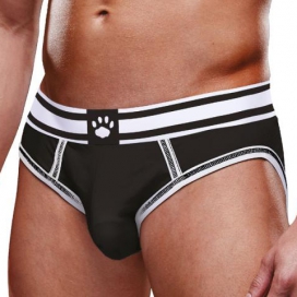 Prowler Underwear Bottomless Open Brief Prowler Black-White