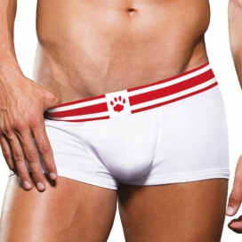 Boxer Trunk Prowler Blanc-Rouge