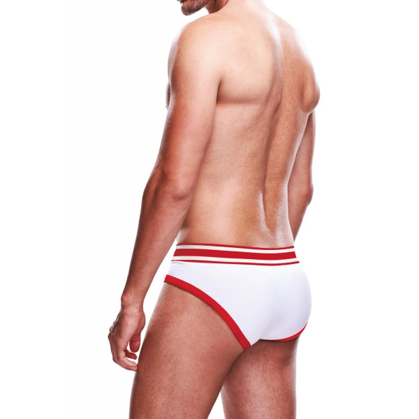 Slip BRIEF Prowler Weiß-Rot