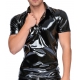 VINYL POLO Shirt Zwart