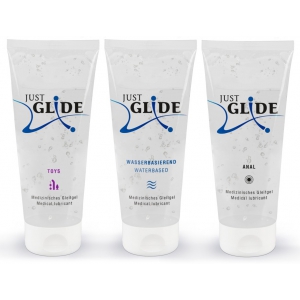 Just Glide Apenas Glide Water Lube Pack 200ml x3