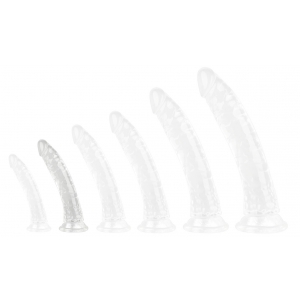 ClearlyHorny No Ball transparante dildo M 18 x 3.5cm