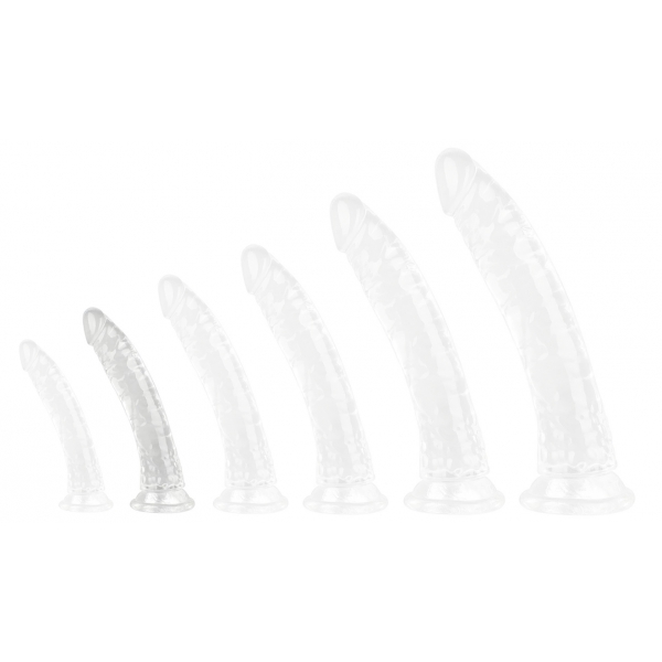 Transparenter Dildo No Ball M 18 x 3.5cm