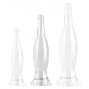 ClearlyHorny Bottle Butt Plug CLEAR M