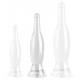 Bottle M 22 x 5.5cm transparent plug