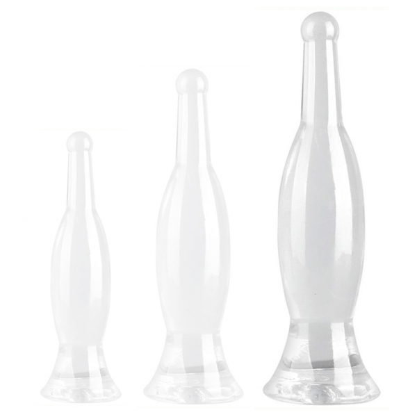 Bottle Butt Plug CLEAR L