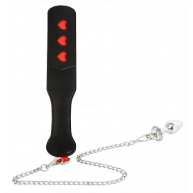 Paddle with Chain and Spank Plug 30cm