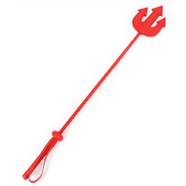 Dominatrix Knot Riding Crop RED