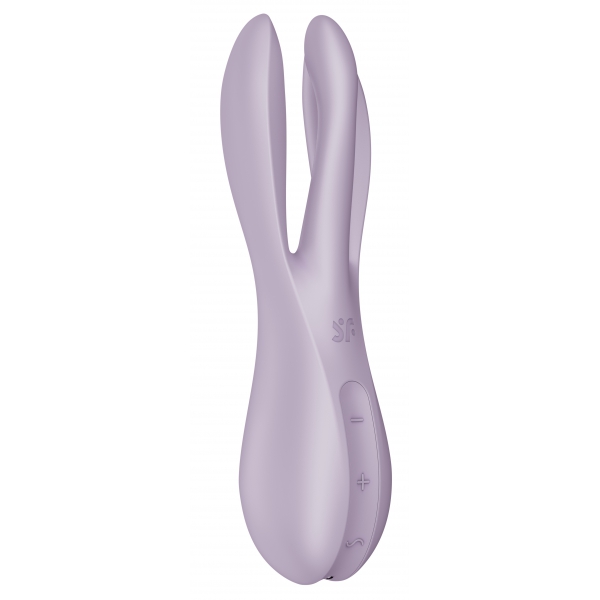 Vibrierender Klitoris-Stimulator Threesome 2 Satisfyer Violett