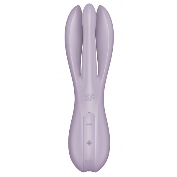 Stimolatore clitorideo vibrante Threesome 2 Satisfyer Viola