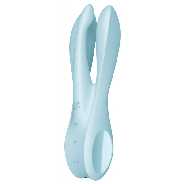 Vibrierender Klitoris-Stimulator Threesome 1 Satisfyer Blau