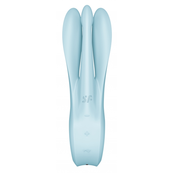 Vibrierender Klitoris-Stimulator Threesome 1 Satisfyer Blau