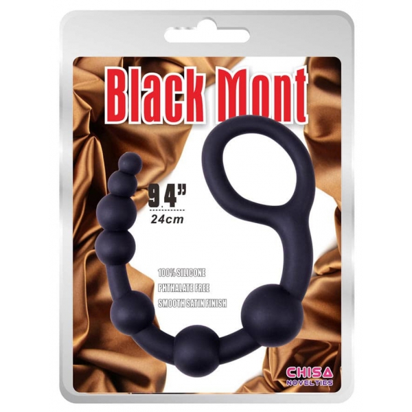 Anal balls U Shape Black Mont 30 x 4.5cm
