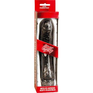 Seven Creation Dildo in gelatina vibrante 18 x 4,5 cm nero