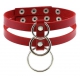 Tri Rings Neckholder Rot