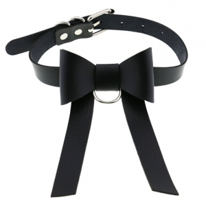 Joy Jewels Bow Night Necklace Black