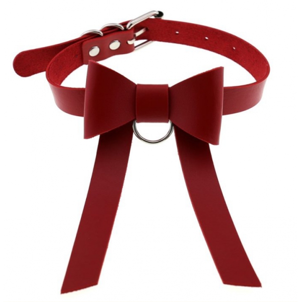 Collana Bow Night Rosso