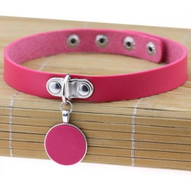 Collana Round Moon Pink